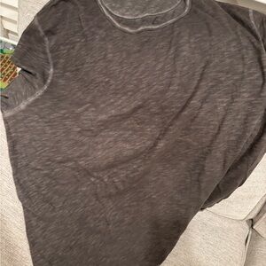 7 For All Mankind Gray Short Sleeve Tee